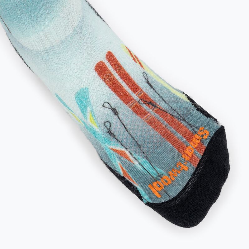 Skarpety narciarskie damskie Smartwool Ski Targeted Cushion Snow Bunny Print OTC capri 3