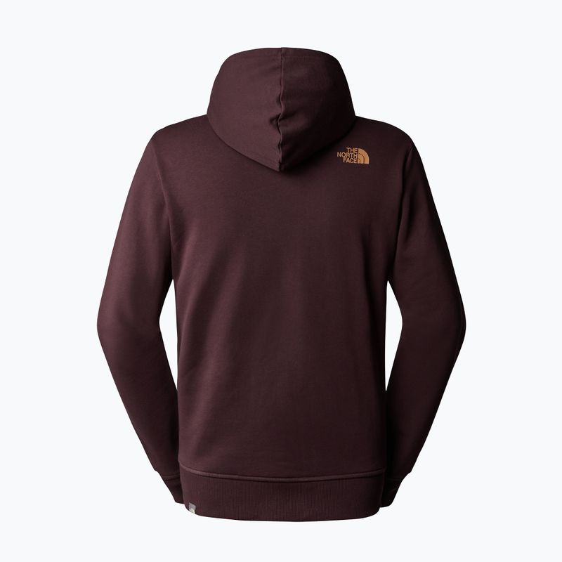 Bluza męska The North Face Standard Hoodie coal brown/almond butter 5
