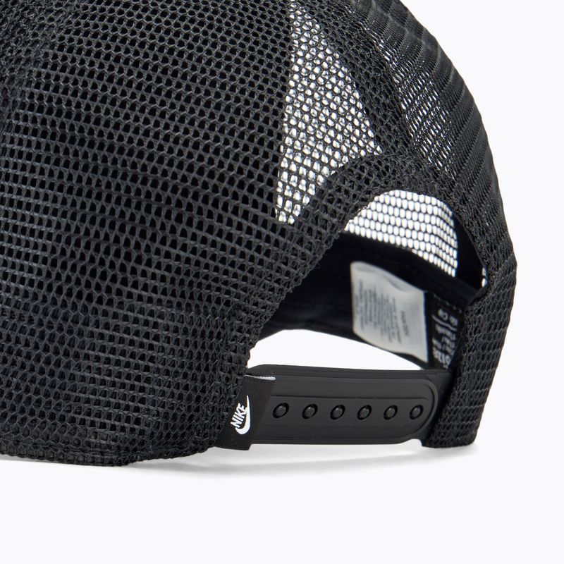 Czapka z daszkiem dziecięca Nike Rise Structured Trucker black/black/white 4