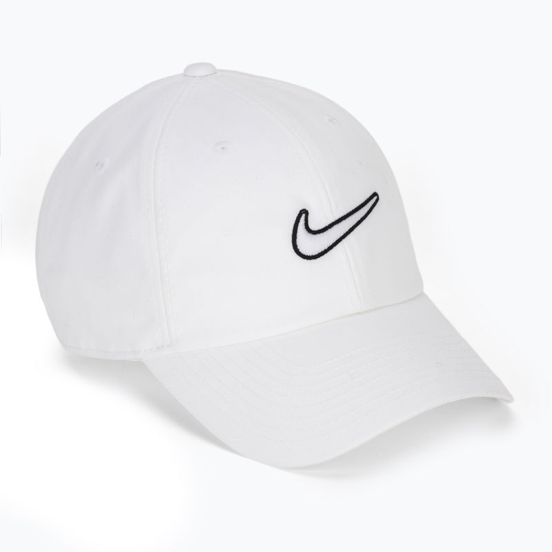 Czapka z daszkiem Nike Club Unstructured Swoosh white/white