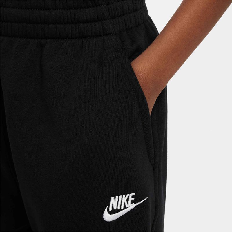 Spodnie dziecięce Nike Sportswear Club Fleece black/black/white 3