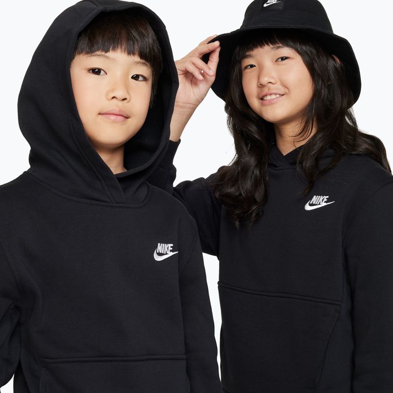 Bluza dziecięca Nike Sportswear Club Fleece black/white 8