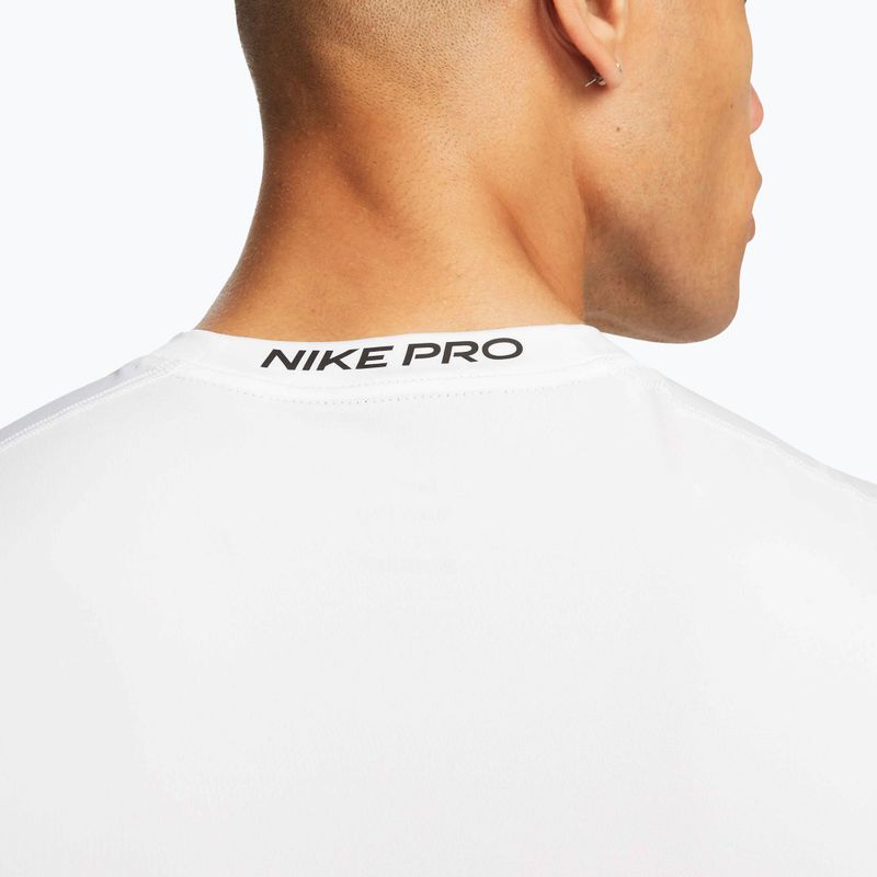 Koszulka męska Nike Pro Dri-Fit Tight Sleeveless Fitness white/black 5