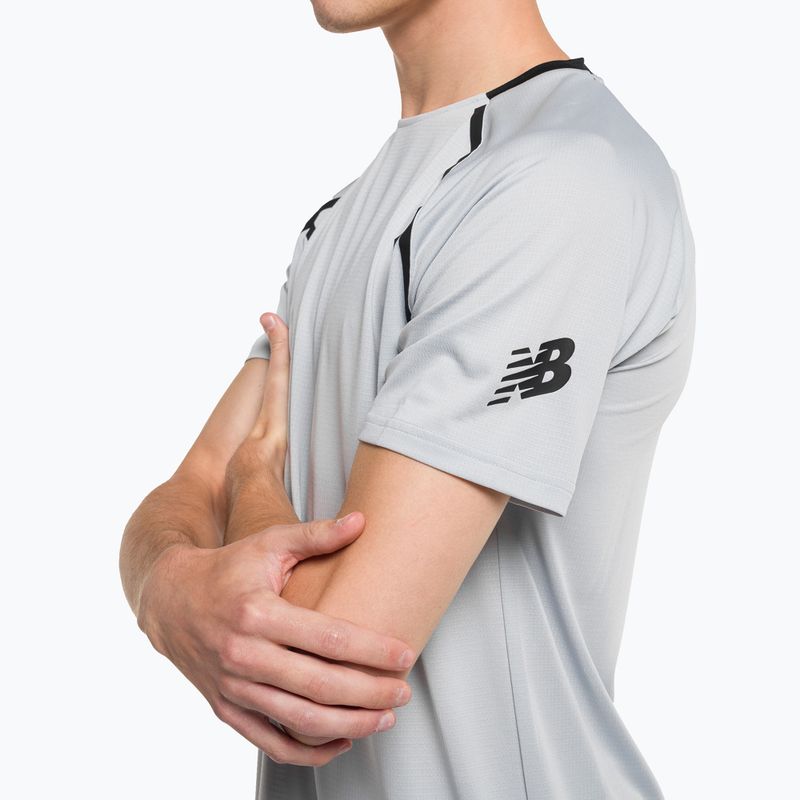 Koszulka piłkarska męska New Balance Tenacity Football Training light aluminium 4