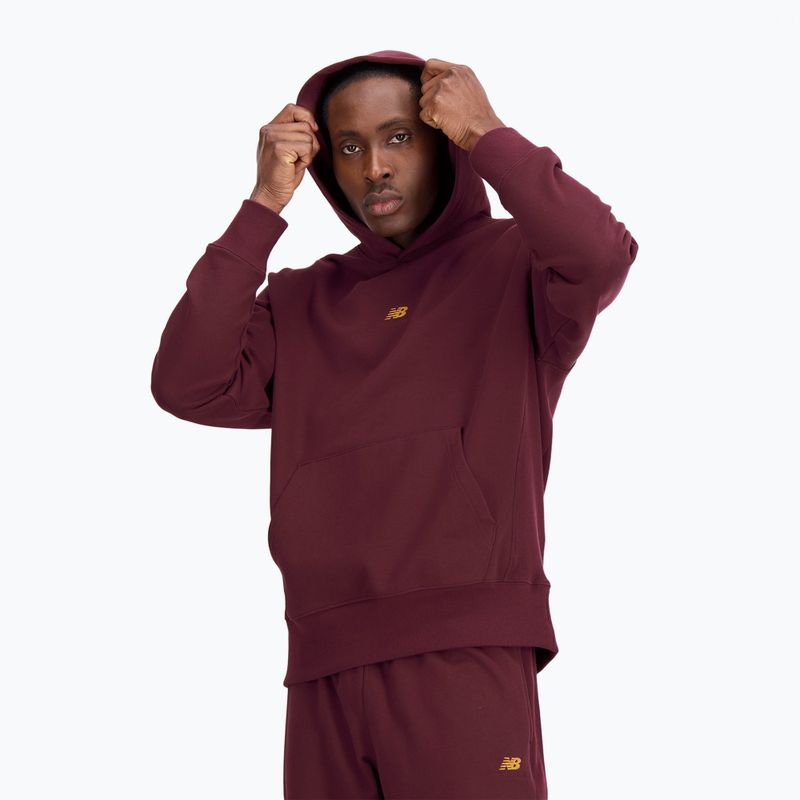 Bluza męska New Balance Athletics Remastered Graphic French Terry burgundy 3