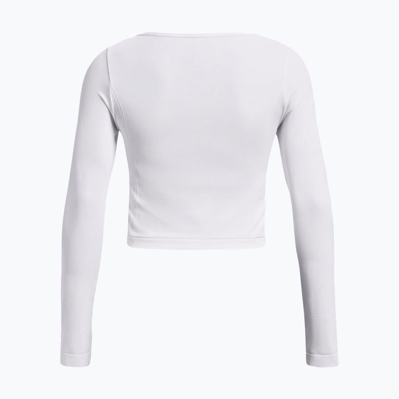 Longsleeve treningowy damski Under Armour Train Seamless white/black 4