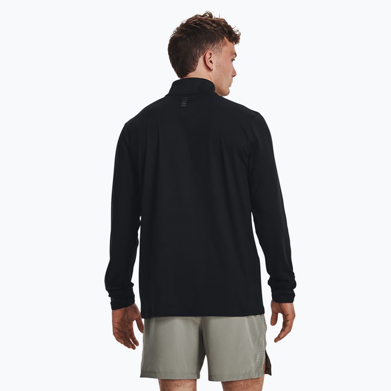 Longsleeve do biegania męski Under Armour Launch Pro 1/4 Zip black/black/reflective 3