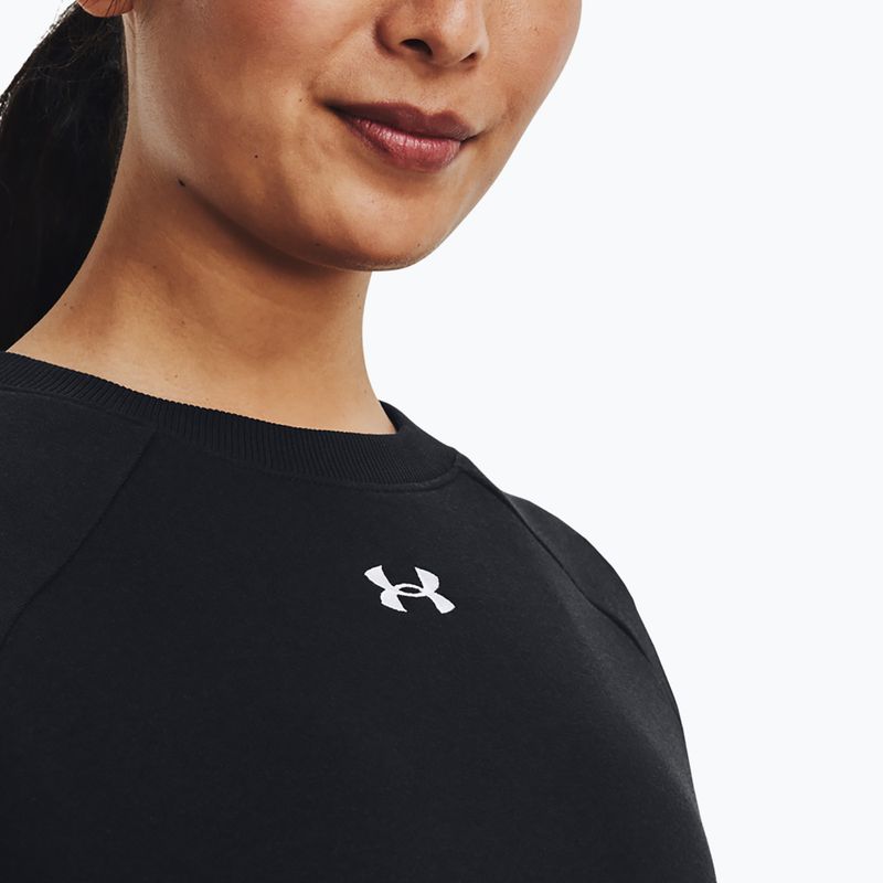 Bluza damska Under Armour Rival Fleece Crew black/white 4