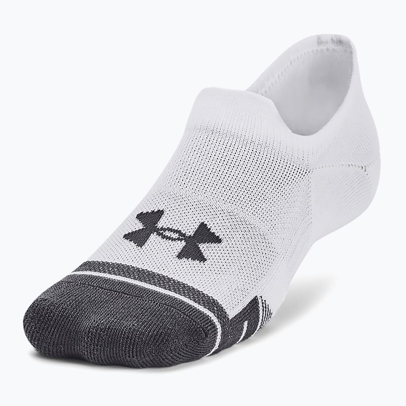 Skarpety Under Armour Performance Tech Ultra Low 3 pary white/white/jet gray 2