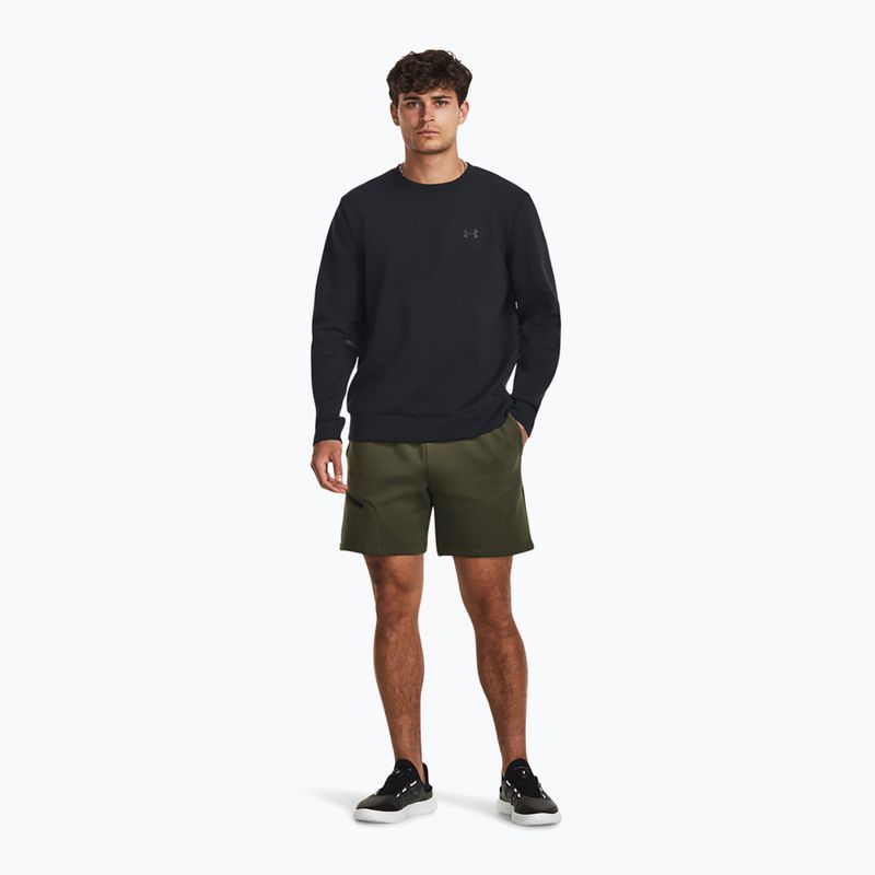 Bluza męska Under Armour Unstoppable Fleece Crew black/black 2