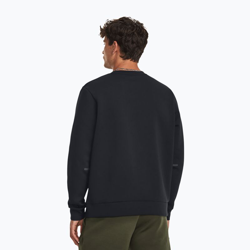 Bluza męska Under Armour Unstoppable Fleece Crew black/black 3