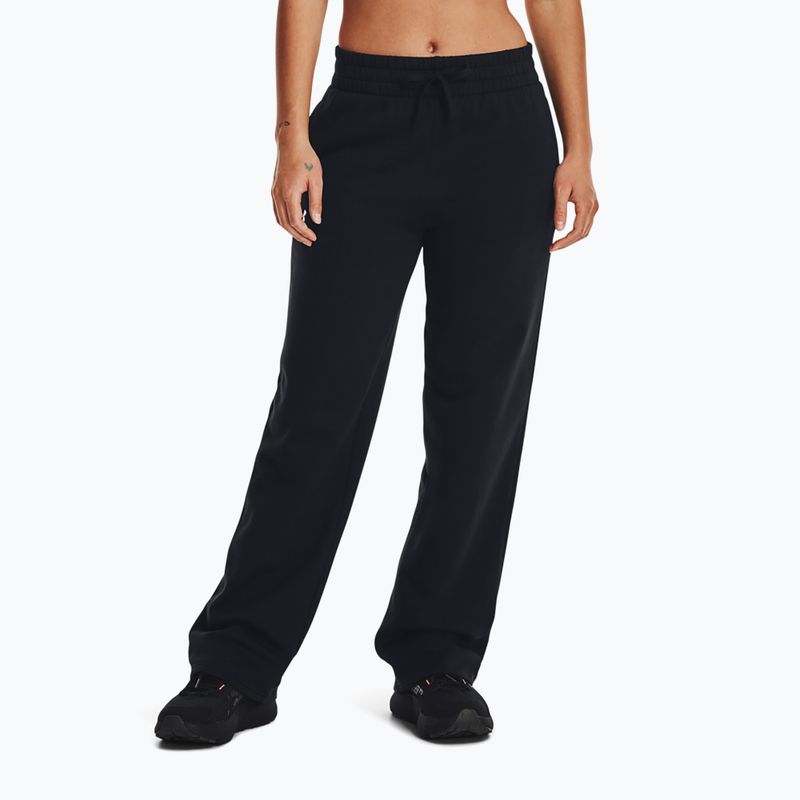 Spodnie damskie Under Armour Rival Fleece Straight Mod Rack black/white