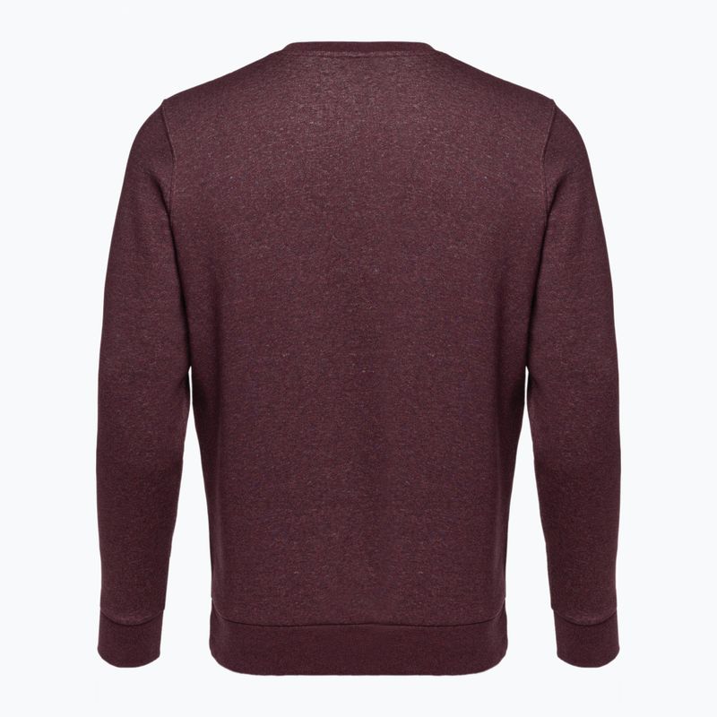 Bluza męska Under Armour Essential Fleece Crew dark maroon/white 5