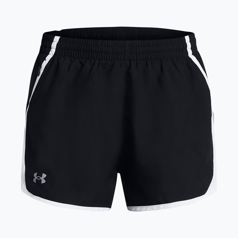 Spodenki do biegania damskie Under Armour Fly By 3" black/white/reflective 5