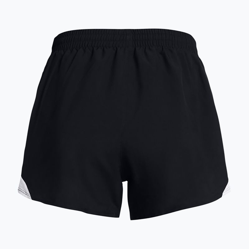Spodenki do biegania damskie Under Armour Fly By 3" black/white/reflective 6