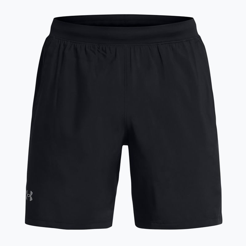 Spodenki do biegania męskie Under Armour Launch 7" black/black/reflective 6