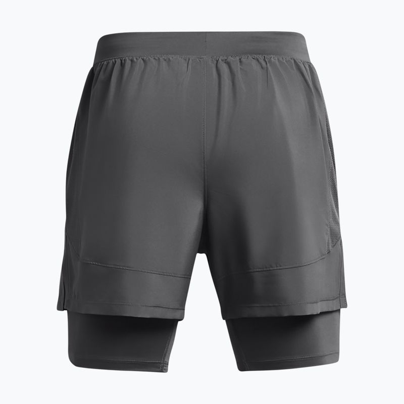 Spodenki do biegania męskie Under Armour Launch 5" 2in1 castlerock/ castlerock/reflective 6