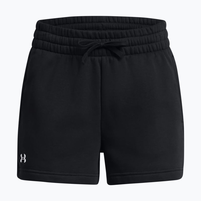 Spodenki treningowe damskie Under Armour Rival Fleece black/white 5