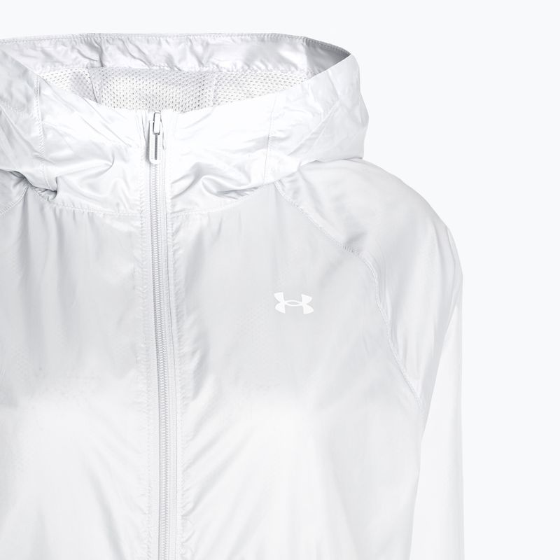 Kurtka przeciwwiatrowa damska Under Armour Sport Windbreaker halo gray/white 5