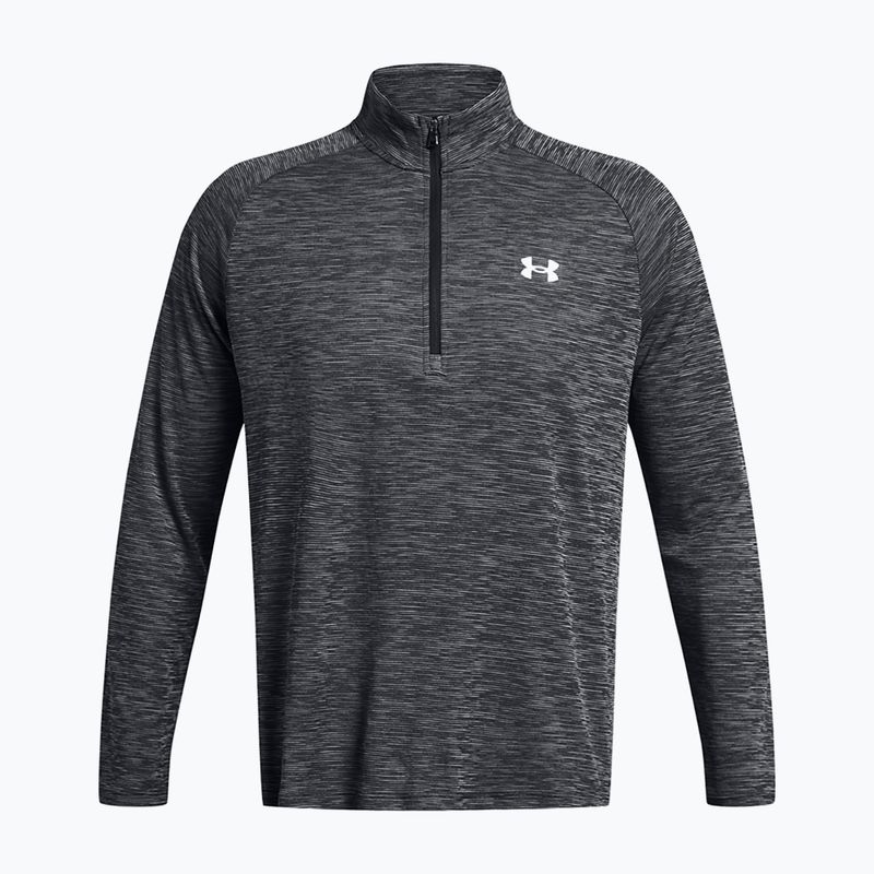 Bluza męska Under Armour Tech Textured 1/2 Zip LS black/white