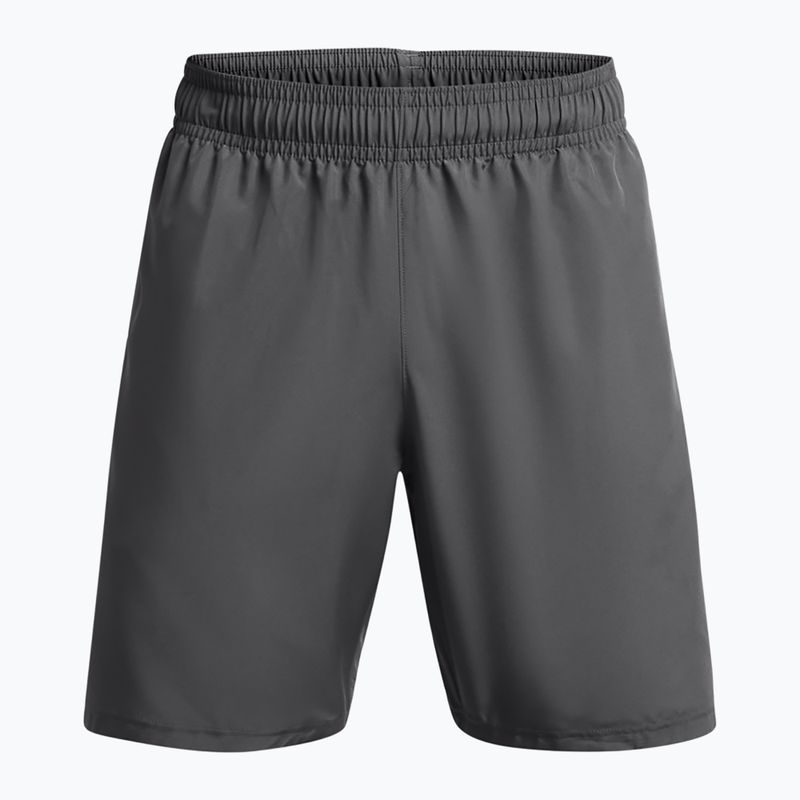 Spodenki treningowe męskie Under Armour Woven Wordmark castlerock/white 5