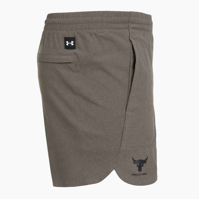 Spodenki treningowe męskie Under Armour Project Rock Camp brown 3