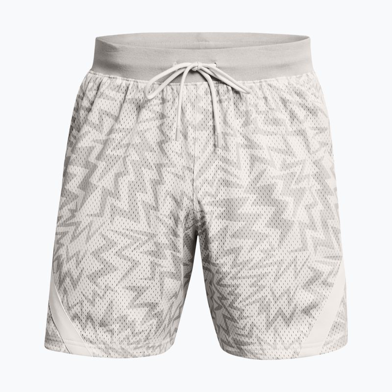 Spodenki koszykarskie męskie Under Armour Curry Mesh Short white clay/mod gray 2