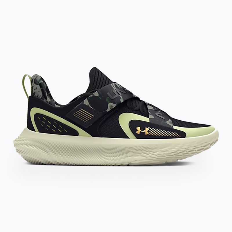 Buty do koszykówki Under Armour Flow Futr X 4 Camo black/retro green/metallic gold 8