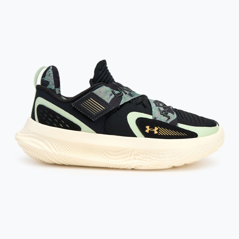 Buty do koszykówki Under Armour Flow Futr X 4 Camo black/retro green/metallic gold 2