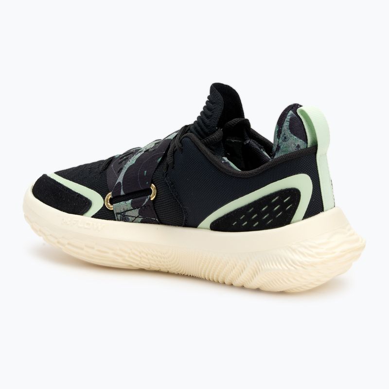 Buty do koszykówki Under Armour Flow Futr X 4 Camo black/retro green/metallic gold 3