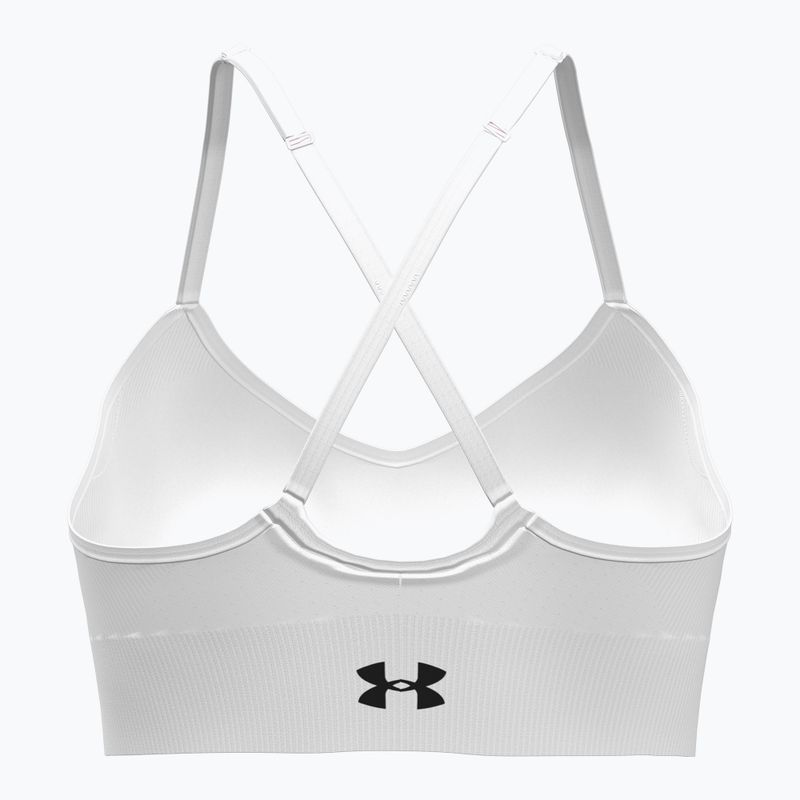 Biustonosz treningowy Under Armour Vanish Seamless Low white/black 2