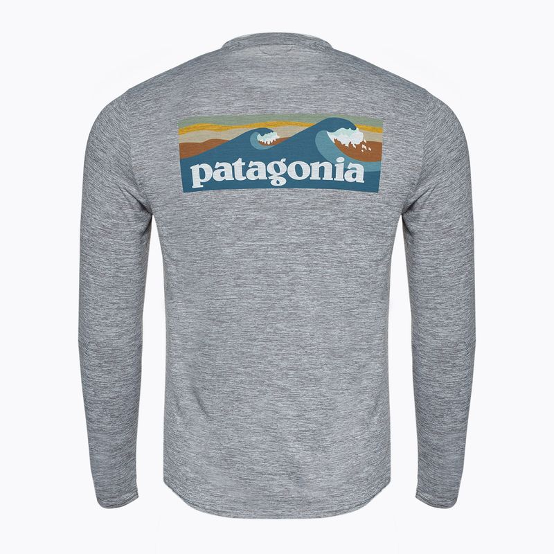 Longsleeve męski Patagonia Cap Cool Daily Graphic Shirt-Waters boardshort logo abalone blue/feather grey 4