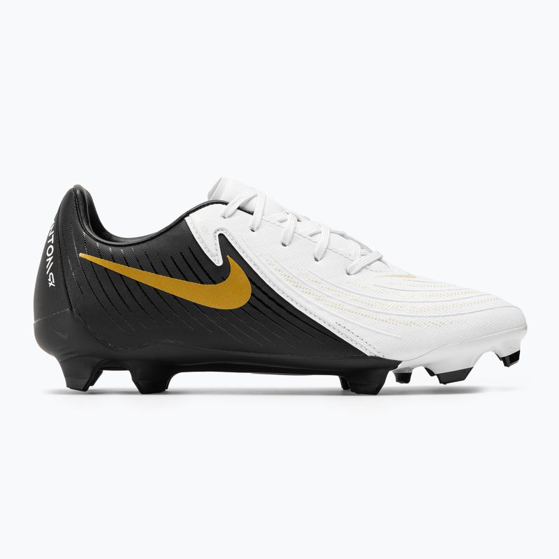 Buty piłkarskie Nike Phantom GX II Academy FG/MG white/metallic gold coin/black 2
