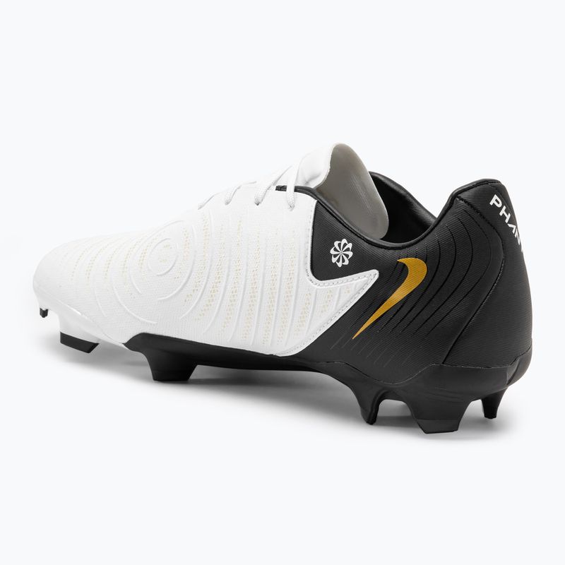 Buty piłkarskie Nike Phantom GX II Academy FG/MG white/metallic gold coin/black 3