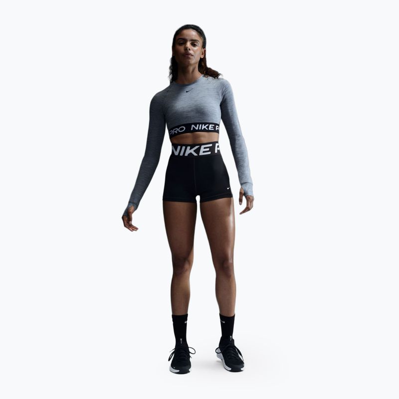 Top treningowy longsleeve damski Nike Pro 365 Dri-Fit smoke grey/heather 2