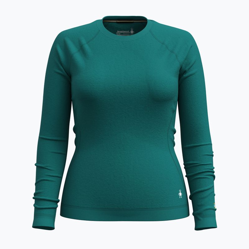 Bluza termoaktywna damska Smartwool Merino 250 Baselayer Crew Boxed emerald green 3