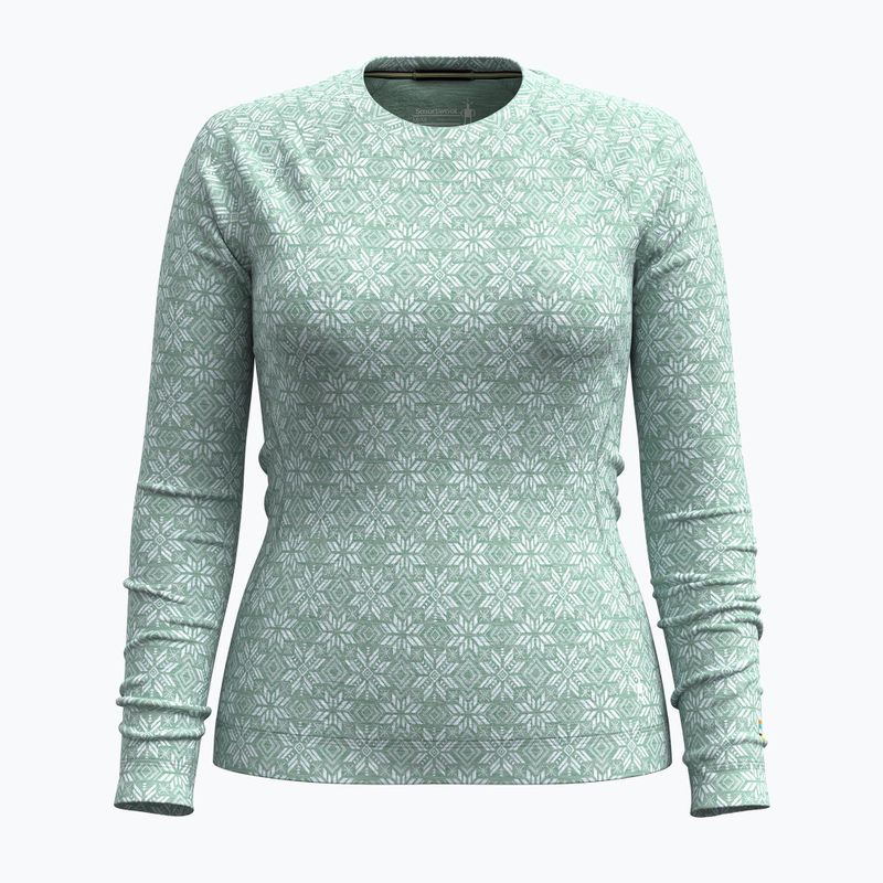 Bluza termoaktywna damska Smartwool Merino 250 Baselayer Crew Boxed arctic green digi snow 3