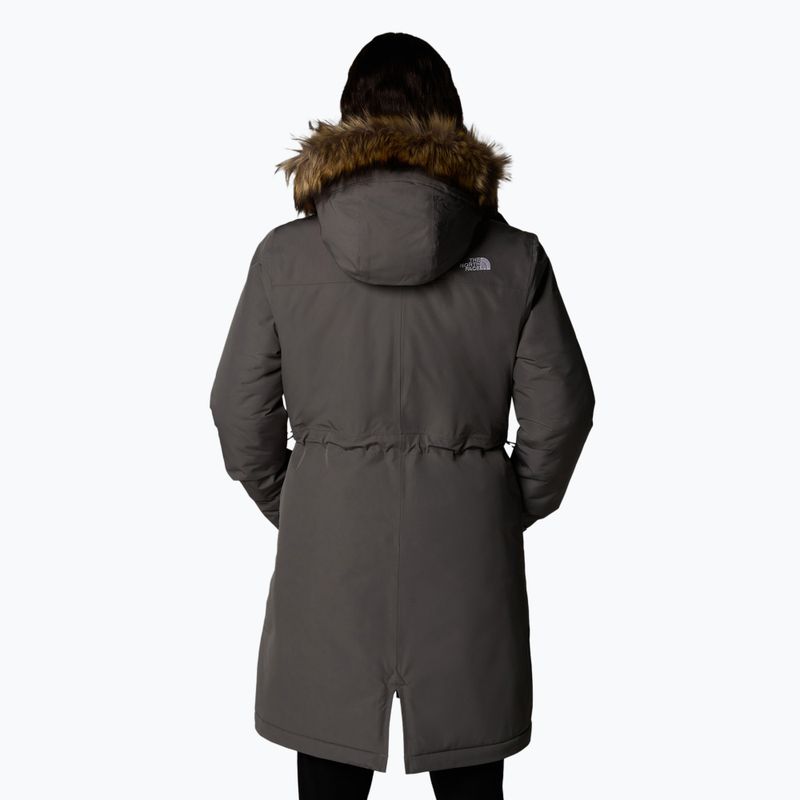 Płaszcz puchowy damski The North Face Zaneck Parka smoked pearl 3