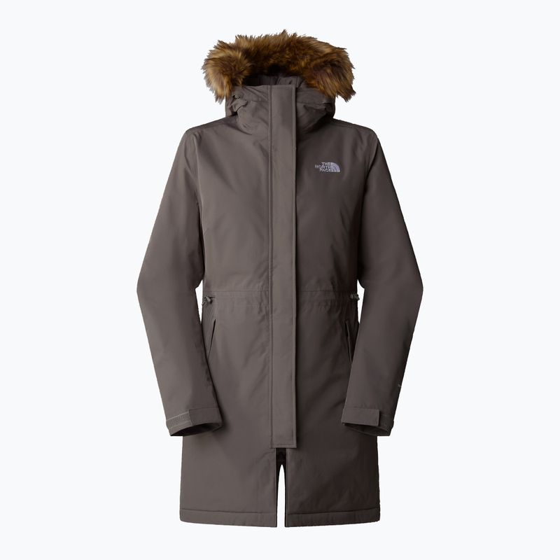 Płaszcz puchowy damski The North Face Zaneck Parka smoked pearl 5