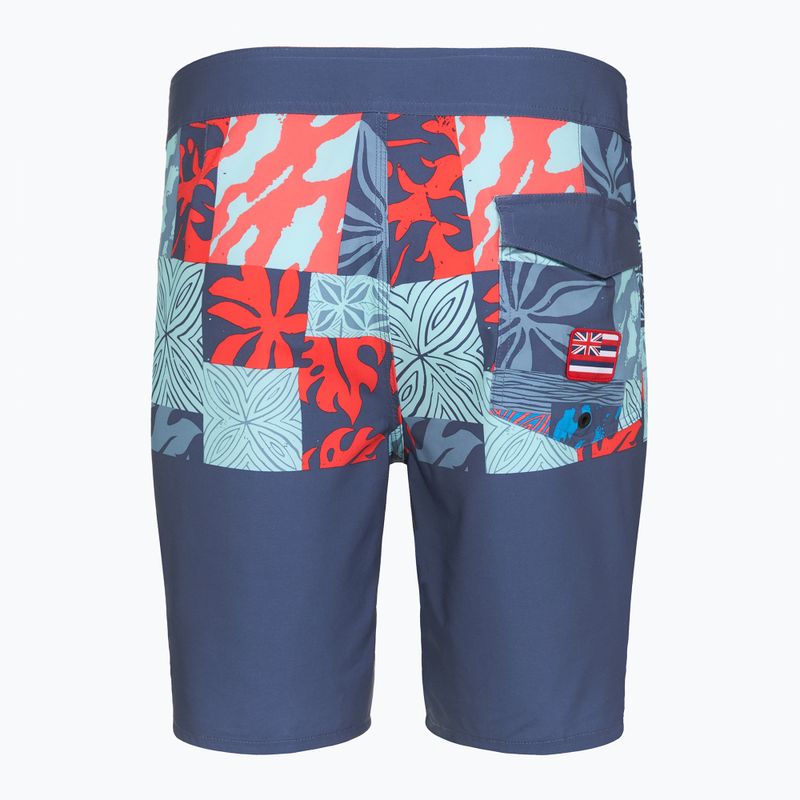 Szorty kąpielowe męskie Quiksilver Surfsilk Hawaii Blocked 19" crown blue 2