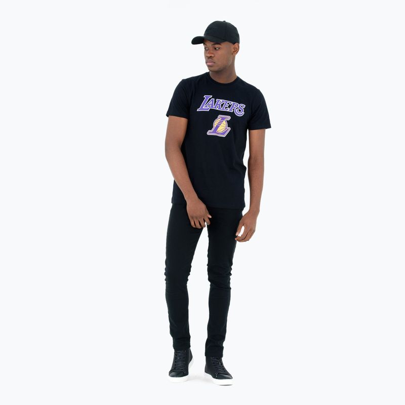 Koszulka męska New Era NOS NBA Regular Tee Los Angeles Lakers black 2