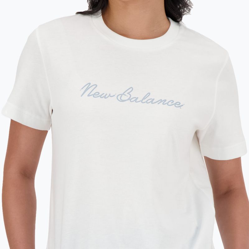 Koszulka damska New Balance Script Tee white 4