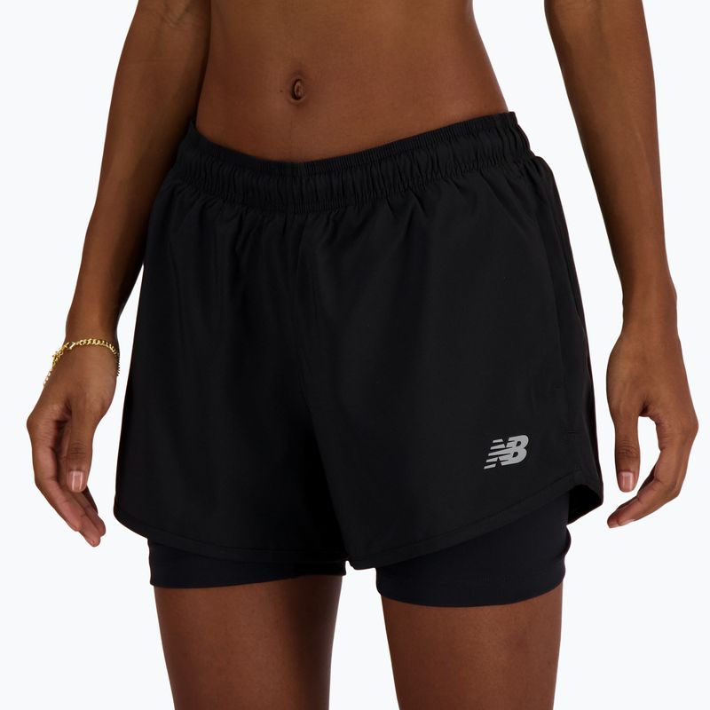 Spodenki do biegania damskie New Balance Sport Essentials 2IN1 black 4