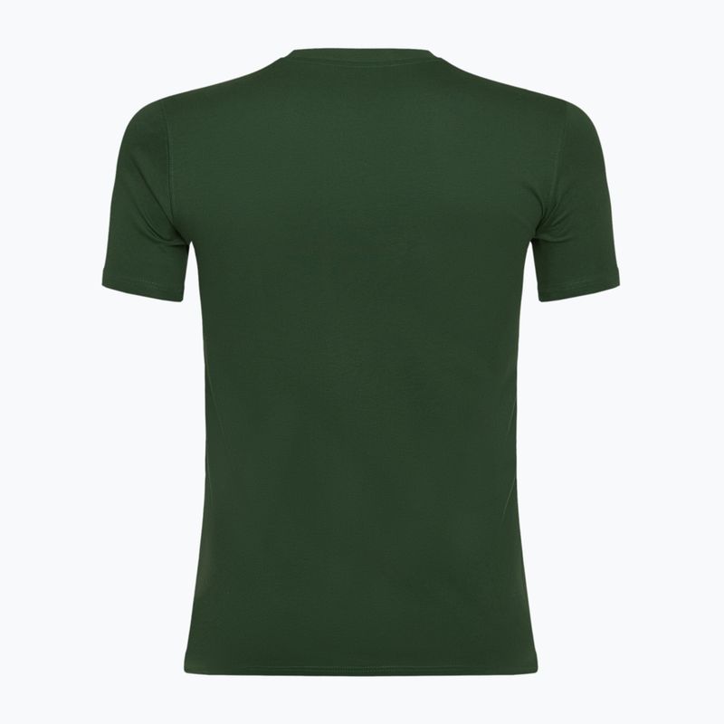 Koszulka męska New Balance Stacked Logo night watch green 2