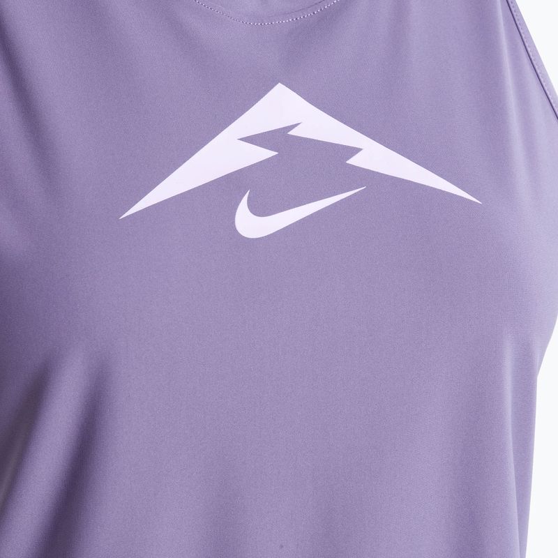 Koszulka do biegania damska Nike Trail Dri-Fit Graphic daybreak/lilac bloom 3