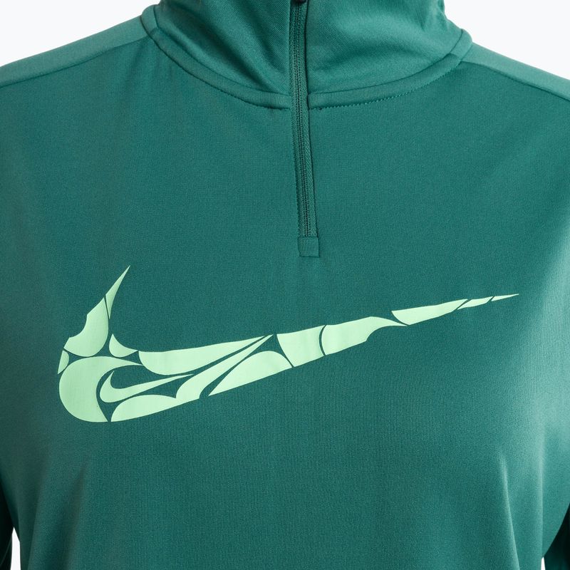 Bluza do biegania damska Nike Swoosh Dri-FIT 1/4-Zip Mid bicoastal/vapor green 7