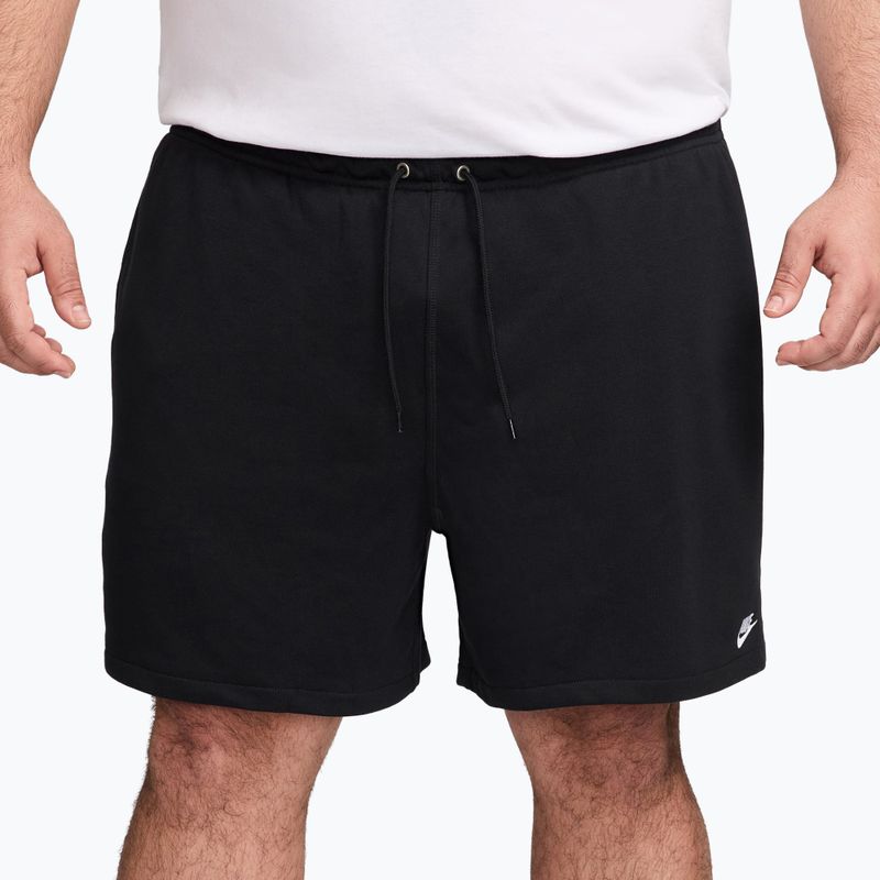 Spodenki męskie Nike Club French Terry Flow black/black/white 4