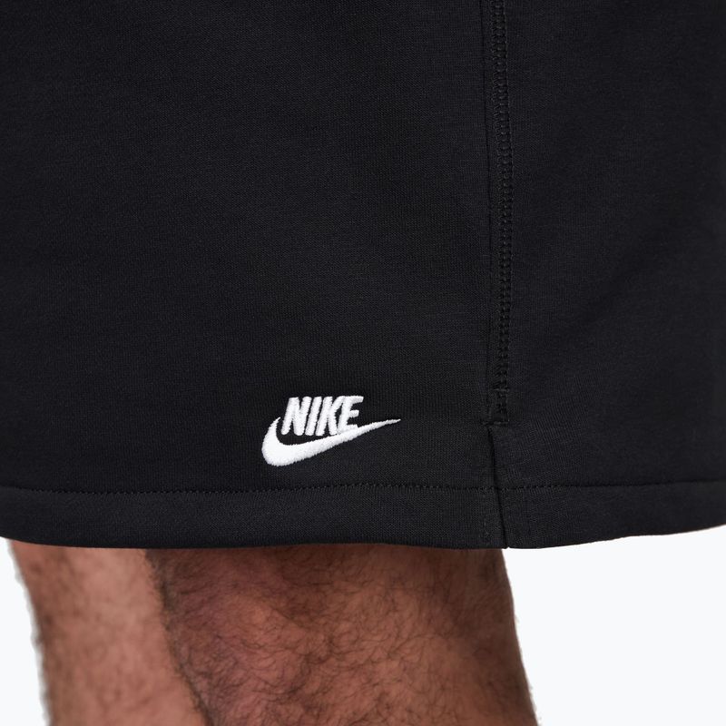 Spodenki męskie Nike Club French Terry Flow black/black/white 7
