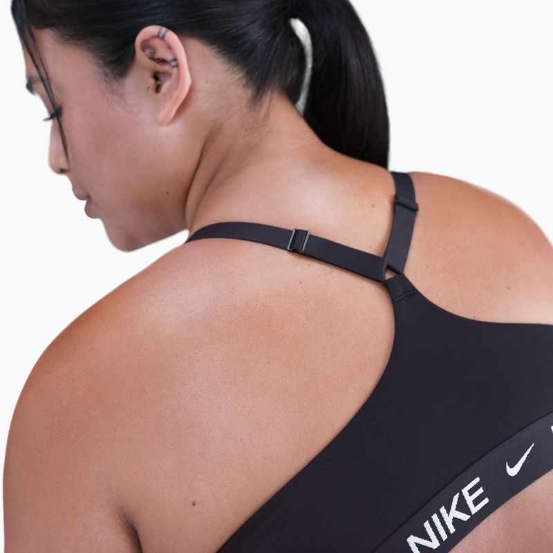 Biustonosz treningowy Nike Indy Light Support Plus Size black/black/white 5