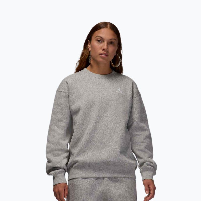 Bluza damska Jordan Brooklyn Fleece dark grey heather/white